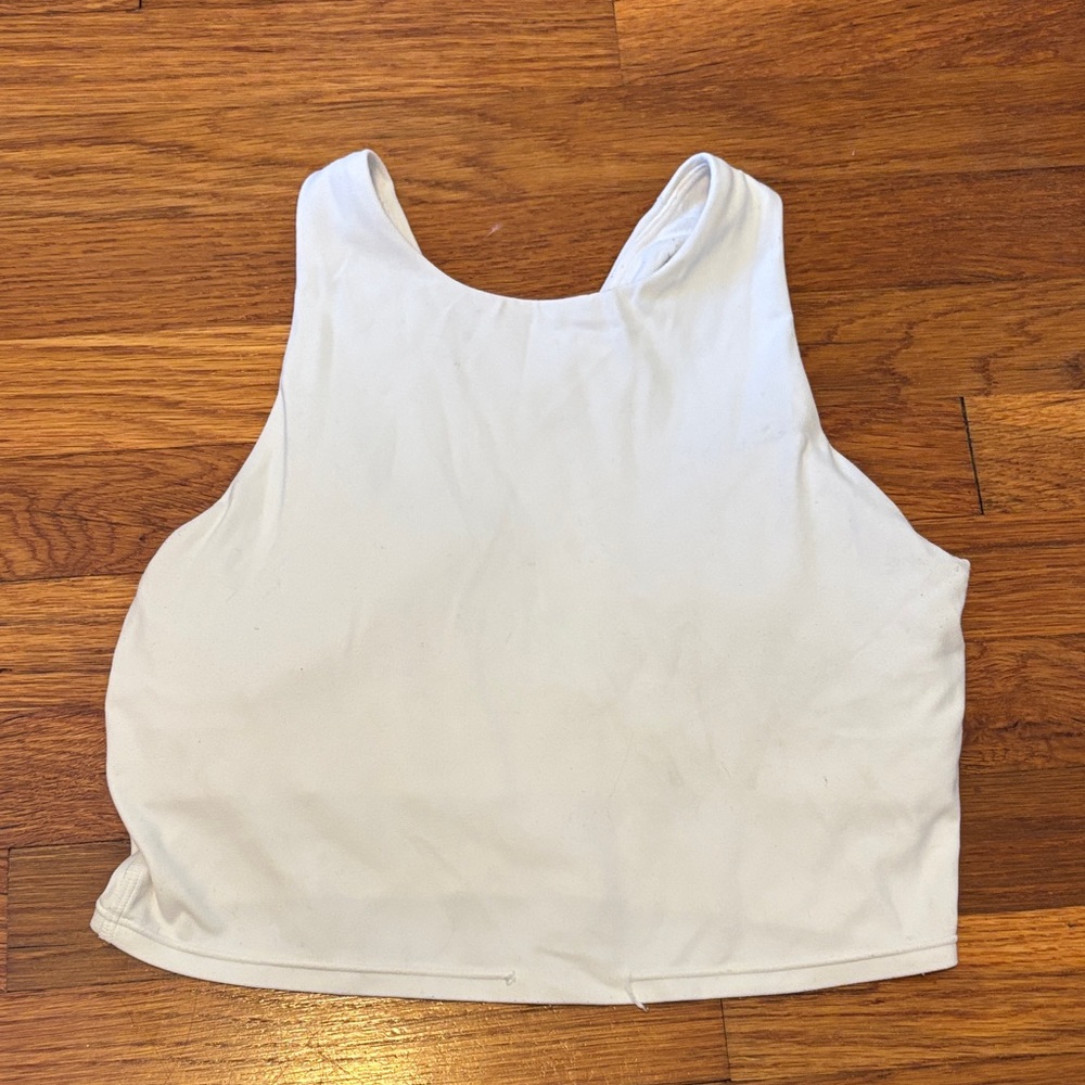 Athleta Women's White Athletic Sleeveless Top